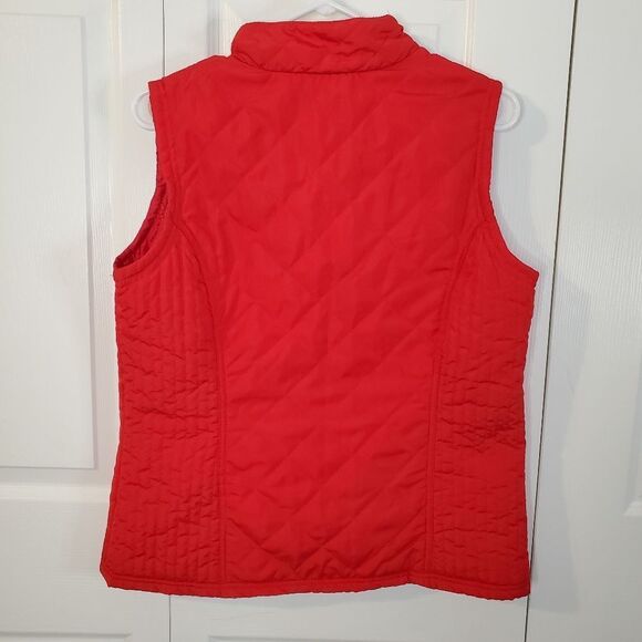 Relativity Red Quilted Vest Women's Size Medium - Picture 3 of 3